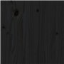Tête de lit Noir 106x4x100 cm Bois massif de pin
