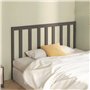 Tête de lit Gris 156x4x100 cm Bois massif de pin