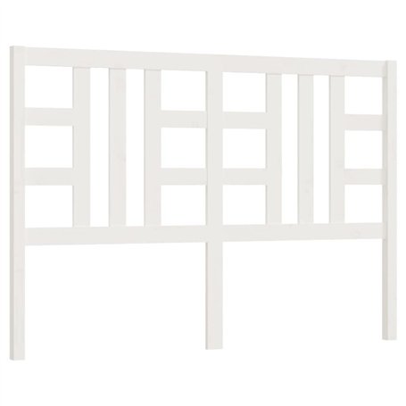Tête de lit Blanc 126x4x100 cm Bois massif de pin