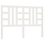 Tête de lit Blanc 126x4x100 cm Bois massif de pin