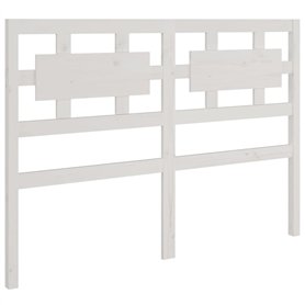 vidaXL Tête de Lit Accessoire de Lit Meuble de Chambre à Coucher Tête de Cadre de Lit Double Intérieur Blanc 125