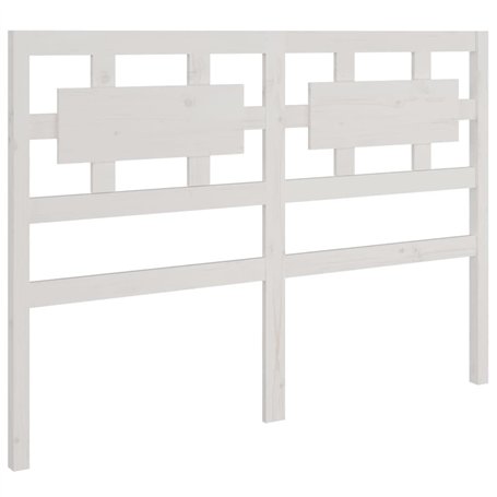 vidaXL Tête de Lit Accessoire de Lit Meuble de Chambre à Coucher Tête de Cadre de Lit Double Intérieur Blanc 125