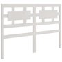 vidaXL Tête de Lit Accessoire de Lit Meuble de Chambre à Coucher Tête de Cadre de Lit Double Intérieur Blanc 125