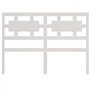 vidaXL Tête de Lit Accessoire de Lit Meuble de Chambre à Coucher Tête de Cadre de Lit Double Intérieur Blanc 125,5x4x100 cm Bois