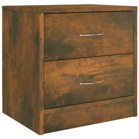 vidaXL Comodino Rovere Fumo 40x30x40 cm in Legno Ingegnerizzato