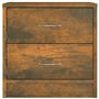 vidaXL Comodino Rovere Fumo 40x30x40 cm in Legno Ingegnerizzato