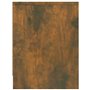 vidaXL Comodino Rovere Fumo 40x30x40 cm in Legno Ingegnerizzato