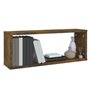 Étagères murales cube 2 pcs Chêne fumé 60x15x23 cm Bois