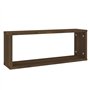 Étagères murales cube 4 pcs Chêne marron 60x15x23 cm Bois