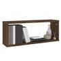 Étagères murales cube 4 pcs Chêne marron 60x15x23 cm Bois