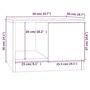vidaXL Tavolino da Salotto Bianco 50x50x36 cm in Legno Multistrato