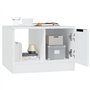 vidaXL Tavolino da Salotto Bianco 50x50x36 cm in Legno Multistrato