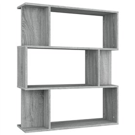 vidaXL Libreria/Divisorio Grigio Sonoma 80x24x96 cm Legno Multistrato