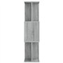 vidaXL Libreria/Divisorio Grigio Sonoma 80x24x96 cm Legno Multistrato