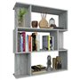 vidaXL Libreria/Divisorio Grigio Sonoma 80x24x96 cm Legno Multistrato