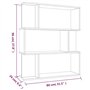 vidaXL Libreria/Divisorio Rovere Marrone 80x24x96 cm Legno Multistrato