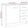 Armoire de lavabo Sonoma gris 63x30x54 cm Bois d'ingénierie