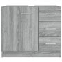 Armoire de lavabo Sonoma gris 63x30x54 cm Bois d'ingénierie