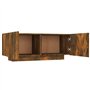 Meuble TV Chêne fumé 100x35x40 cm Bois d'ingénierie