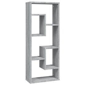Étagère murale Sonoma gris 36x16x90 cm Bois ingénierie