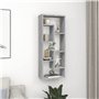 Étagère murale Sonoma gris 36x16x90 cm Bois ingénierie