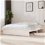 vidaXL Cadre de lit sans Matelas Blanc Bois Massif 140x200 cm