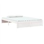 vidaXL Cadre de lit sans Matelas Blanc Bois Massif 140x200 cm