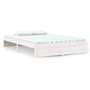 vidaXL Cadre de lit sans Matelas Blanc Bois Massif 140x200 cm