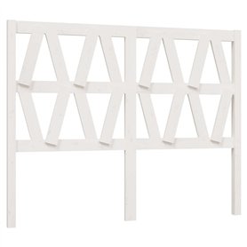 Tête de lit Blanc 126x4x100 cm Bois massif de pin