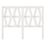Tête de lit Blanc 126x4x100 cm Bois massif de pin