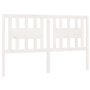Tête de lit Blanc 146x4x100 cm Bois massif de pin