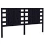 Tête de lit Noir 166x4x100 cm Bois massif de pin VidaXL
