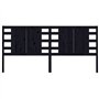 Tête de lit Noir 166x4x100 cm Bois massif de pin VidaXL