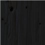 Tête de lit Noir 166x4x100 cm Bois massif de pin VidaXL