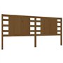 Tête de lit Marron miel 186x4x100 cm Bois massif de pin