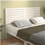 Tête de lit Blanc 126x4x100 cm Bois massif de pin