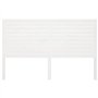 Tête de lit Blanc 126x4x100 cm Bois massif de pin