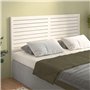 Tête de lit Blanc 126x4x100 cm Bois massif de pin