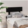 Tête de lit Noir 93,5x3x81 cm Bois massif de pin