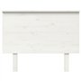 Tête de lit Blanc 104x6x82,5 cm Bois massif de pin