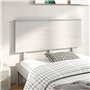 vidaXL Tête de lit en pin massif blanc – Meuble de chambre à coucher au design rustique avec support dorsal confortable