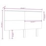 vidaXL Tête de lit en pin massif blanc – Meuble de chambre à coucher au design rustique avec support dorsal confortable