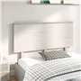 vidaXL Tête de lit en pin massif blanc – Meuble de chambre à coucher au design rustique avec support dorsal confortable