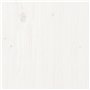 vidaXL Tête de lit en pin massif blanc – Meuble de chambre à coucher au design rustique avec support dorsal confortable