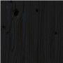 Tête de lit Noir 72,5x3x81 cm Bois massif de pin