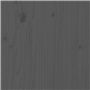 vidaXL Cadre de lit en bois massif gris 120x200 cm, Lit 1 Personne, Lits pour Adulte, Meuble Lit