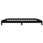 Lit empilable sans matelas noir 90x200 cm bois de pin massif