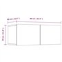Meubles TV 2 pcs Noir 80x30x30 cm Bois d'ingénierie