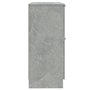 vidaXL Credenze 2 pz Grigio Cemento 30x30x70 cm in Legno Multistrato