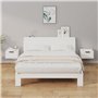 Tables de chevet murales 2 pcs Blanc 34x30x20 cm